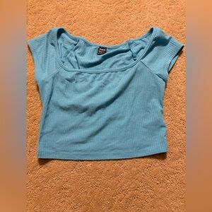 blue shein shirt 
size - small